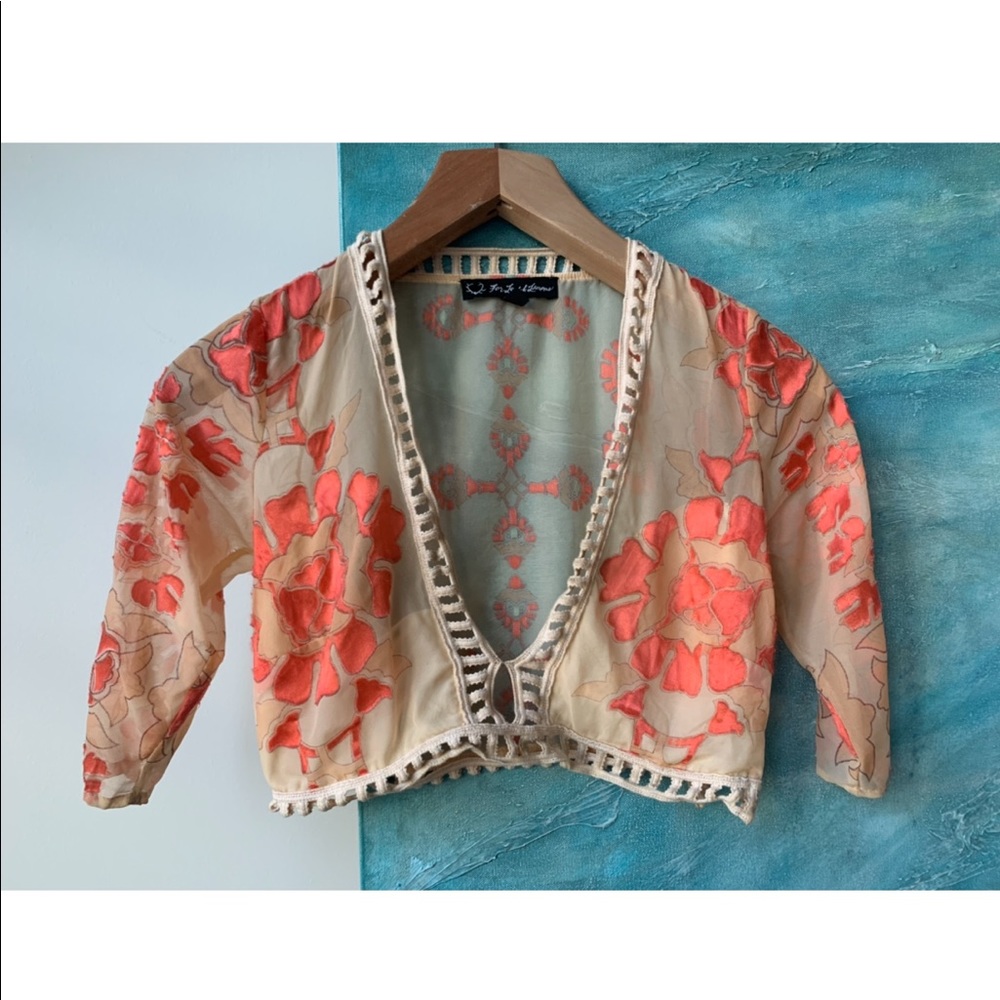 For Love and Lemons Barcelona Crop Top